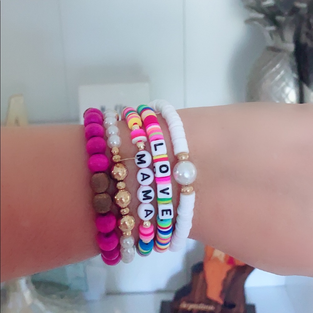 Love Mom Bracelet Stack - image 1